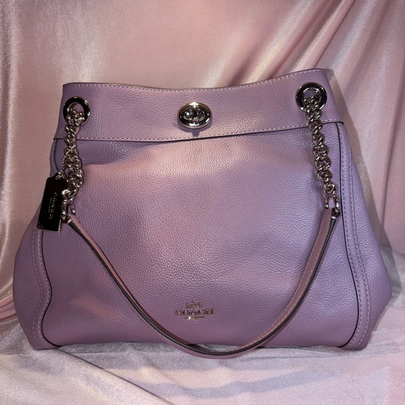 Coach Handbags - BNWT Authentic Coach Turnlock Edie – Jasmine Powder Pink Style #36855